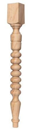 goji home decor Esstisch Holz Tischbein Holz Möbelbein Kommode Bein Sofa Bein Rustikales Holzbein (73 cm)
