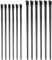 12 Stück Augenbrauen Pinsel, Schminkpinsel Schwarz Abgewinkelter Lidschattenpinsel Makeuppinsel Feiner Eyeliner Lidstrich Pinsel Pinselset Kleiner Schrägpinsel für Lidschatten Gel Puder Frauen