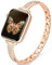 Ocaer Compatible with Apple Watch Straps 42mm 41mm 40mm 38mm, Bling Metal Strap for iWatch Series 10 SE 9 8 7 6 5 4 3 2 1, Slim Sparkly Jewelry Apple Watch Bracelet Band for Women Girl(Rose Gold)
