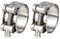 Pack of 2 Stainless Steel Joint Bolt Clamp 48-51 mm, Robust Exhaust Pipe Clamp for Motorcycle, Car & Agricultural Machinery, Industrial Hose Clamps with Drain Valve Compatibility