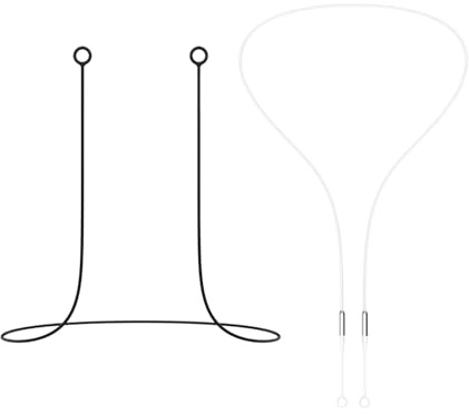 2 Morceaux De Câble De Bouchon D'Oreille, Accessoires De Bouchon D'Oreille De Sport, Cordon De Bouchon D'Oreille Léger, Cordon De Bouchon D'Oreille Élastique, Adapté À La Maison, À L'Extérieur.