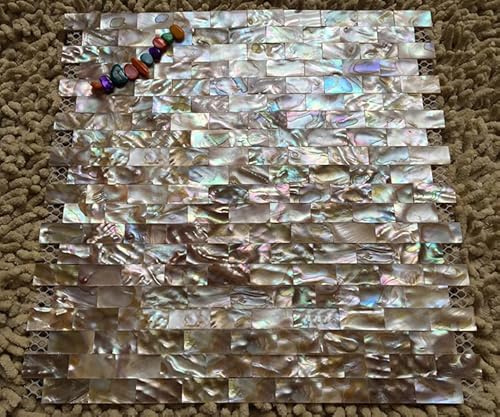 Mosaikfliese, Naturziegel, Muschel, Perlmutt, Küche, Dusche, Badezimmer, Hintergrund, Wand, fugenlose Fliesen