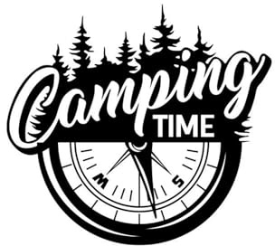 Ouyniei Van-Aufkleber, passend für Ford Transit VW Caddy MK Touran Renault Trafic FIAT Ducato RV Camper Graphics Camping Time Vinyl-Aufkleber