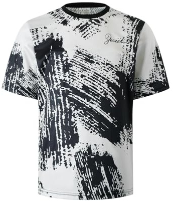 ZesiikLvie MTB Trikot Herren Mountainbike Top Kurzarm Motocross Jersey Downhill Radfahren Fahrrad Trikot Atmungsaktiv Schnelltrocknend