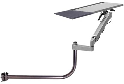 Générique Compatible avec D-Mount OK5030 OK5010, Support de Pied de Chaise, Plateau d'ordinateur Portable, Support de Clavier Pliable for Usage au Bureau(OK5030 Grey)
