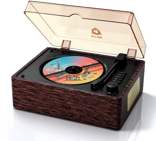 Heritage CD Player Wood Lettore Bluetooth da Casa con Altoparlanti, USB | Radio, AUX, Presa Cuffie, Design Vintage Effetto Legno, Connessioni Utili, Facile da Usare, Pensato per L Ascolto