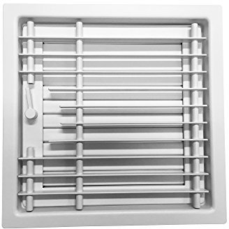 Haeusler-Shop - Rejilla de techo (23 x 23 cm), color blanco