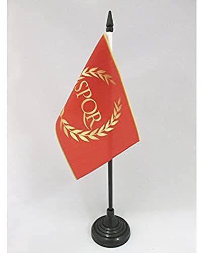 AZ FLAG - Tischflagge Römische Kaiserzeit - 15x10 cm - Rom Tischfahne 10 x 15 Cm - Flaggen