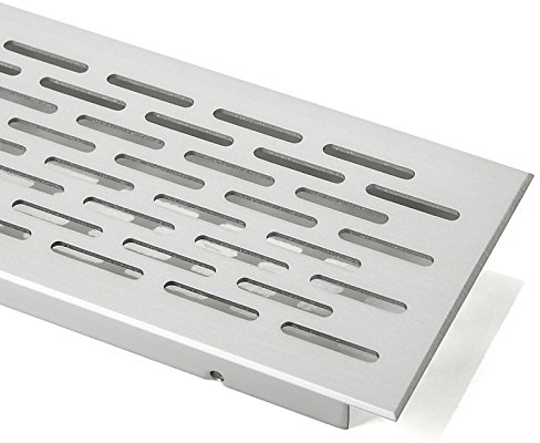 SO-TECH® Rejilla de Ventilación Placa del Puente Paneles de Ventilación Malla perforada Aluminio EV1 - Oval 250 mm