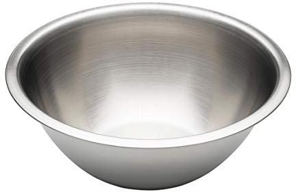 Chef Aid Bol à Mélanger en Acier Inoxydable, Sécurité Alimentaire, Idéal pour la Préparation et le Service des Aliments Frais, Capacité de 3,8 Litres et Diamètre de 30 cm, Compatible Lavevaisselle