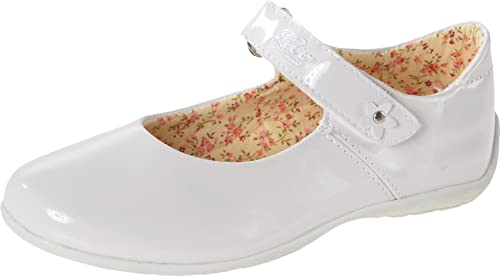 Lico Anna V Mädchen Durchgängies Plateau Ballerinas, Weiß, 34 EU