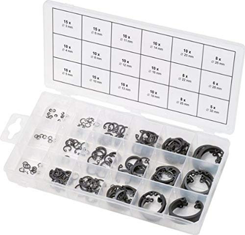 KS TOOLS 970.0090 Assortiment de circlips de type interne x180 Noir