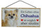 Türschild Chihuahua (14) aus Holz Schild Hund deutsche Herstellung