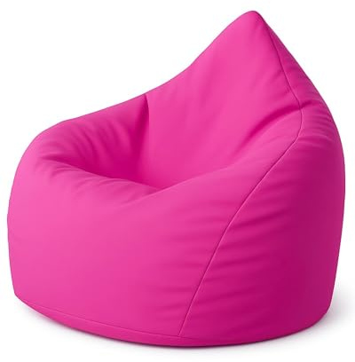 PATCH HOME XXXL Sitzsack Tropfenform – Rosa– Indoor & Outdoor Beanbag mit Styroporfüllung - Bereits Befüllt - Kinder & Erwachsene - 30 Farben & 3 Größen