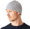 CHARM Herren Fisherman Beanie 100% Baumwolle Damen Strick Beanie Mütze Klassisches Einfaches Design Gerippt Slouch Hut Hellgrau
