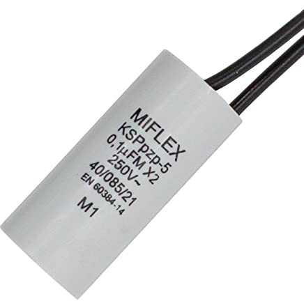 Miflex MKP Entstörkondensator für LED Lampen 0,1µF | 250V AC Spannung X2 Entstörkondensator | Entstörkondensator LED 0nF