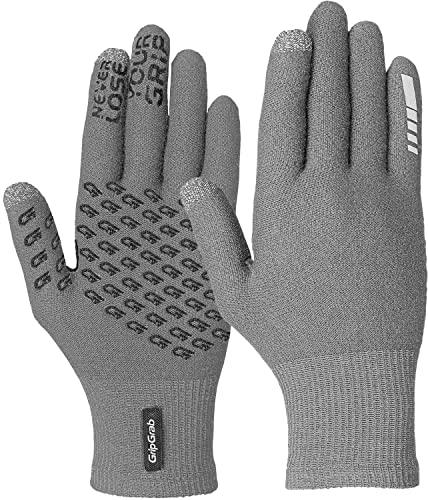 GripGrab Primavera 2 Merino Fahrradhandschuhe Thermo Touchscreen Langfinger Frühling Herbst Winter Übergangshandschuhe