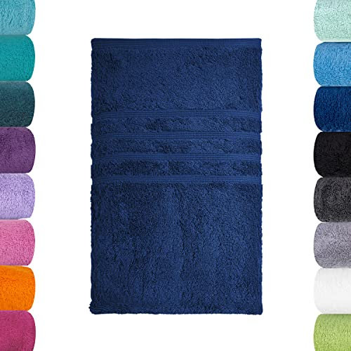 Lavea Saunatuch XXL, Navyblau, 80 x 220 cm Premium Frotteeserie Bali | GOTS Zertifiziert, 100% Bio Baumwolle