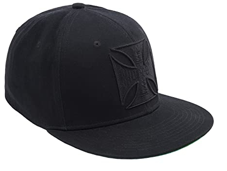 WEST COAST CHOPPERS - WCC Tone to Tone Cross Flatbill Snapback Cap - Schwarz Farbe Schwarz, Größe One Size