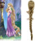 Tangled Princess 120cm 47gerade blonde super lange Cosplay Perücke Rapunzel Kunsthaar Anime Perücke + Perücke Kappe PL-843