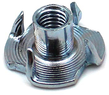 Dadi con 4 punte in acciaio zincato a scelta in M4 M5 M6 M8 M10 (50 pezzi, M4 x 8 mm)