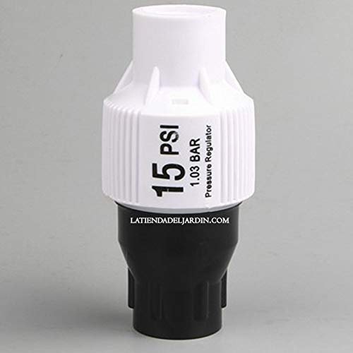 Suinga Regolatore di pressione dell'acqua 3/4'' | Riduttore di pressione acqua per irrigazione a goccia 1 bar 15PSI | Riduttore di pressione 3/4'', bianco