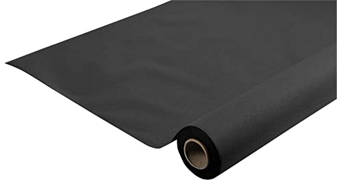 Pronappe Tischdecke R585021I Einweg-Tischdecke Länge 50m Breite 1,20m (pro Rolle) Farbe Schwarz Airlaid-Vliesstoff, Material mit Textileffekt und perfektem Fall, stoffähnlich