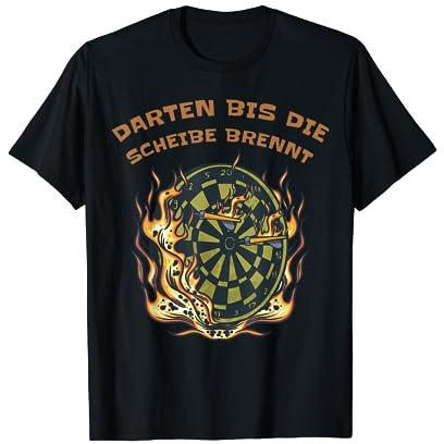 Dartscheibe, Dartspieler, Dart T-Shirt