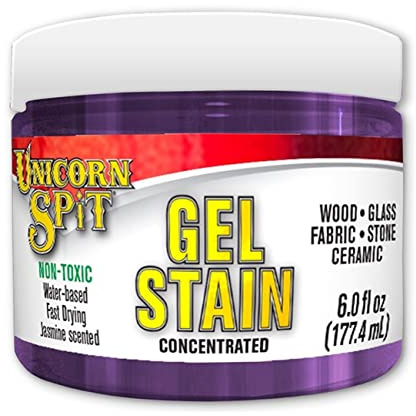 Unicorn Spit 5772009 6.0 fl oz. Concentrated Jasmine Scented Stain Gel, Purple Hill Majesty