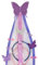 TULLE E MERAVIGLIE Porta Cerchietti e Mollette per Capelli Bambina, Porta Cerchietti Farfalla, Porta Cerchietti Personalizzato con Nome
