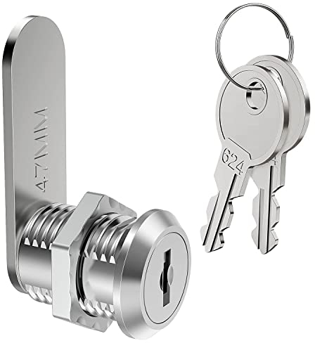 VOCIBO® Briefkastenschloss 20 mm, Schrankschloss, Schrankschloss mit Schlüssel, Möbelschloss, Spindschloss, 20mm Drawer Lock, Hebelschloss für Briefkästen, Schranktüren, Möbel verwendet