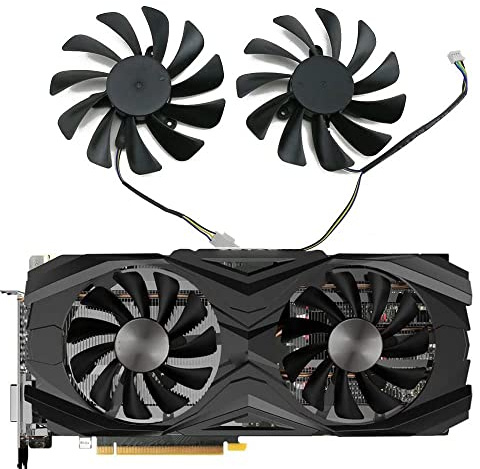 DOTODO 10012H12SPA 12V 4Pin GPU Gard Kühlerlüfter Ersatz Zotac GeForce GTX 1070Ti GTX 1080Ti GTX1070Ti GTX1080Ti Grafikkühlung Lüfter