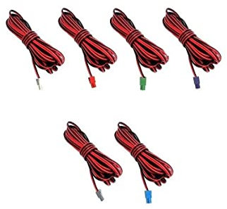 6X Pcs Cables de Altavoz Speaker Sound Red Black Wires Cords Cables Compatible with Samsung Home Cinema