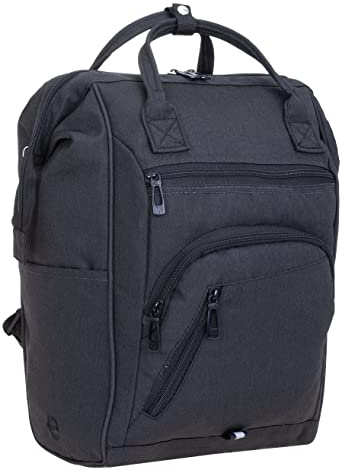 Elephant Rucksack Finn Twice A4 Bürorucksack Cityrucksack 12830 Dark Grey | Dunkelgrau Zip Black Daypack Freizeitrucksack Reise Damen Herren Auswahl