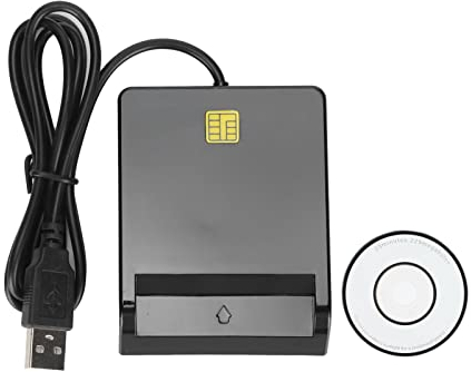 Lectores de Tarjetas con Chip, Lector de Tarjetas SIM USB 2.0, Compatible con Motor de Imagen Natural Digital, Cajero AutomáTico, IC, ID, CAC, SIM, Tarjeta Inteligente