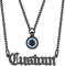 Supcare 18k vergoldet Ketten Eye Evil Halskette Damen Custom Namenkette Blaues Teufelsauge Necklace Bösen Blick Kette Nazar Boncuk Choker Amulett Glückskette Personalisiert Modeschmuck für Liebe