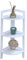 HOMELOX Corner Shelf Stand 3 Tier Organizer Rack Bathroom Storage Shelves Display Unit - White
