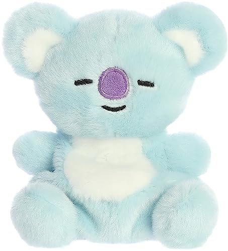 Aurora Lovable BT21 Palm Pals KOYA Stuffed Animal - Collectible Fun - Delightful Cuteness - Blue 5 Inches