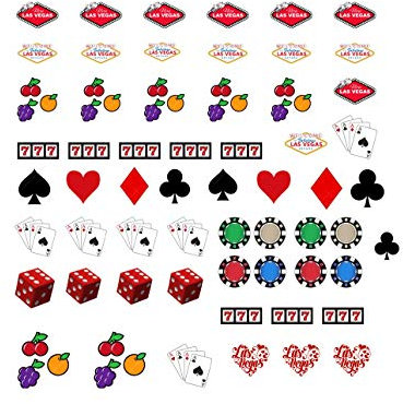 LAS VEGAS Décalcomanies à ongles