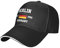 Deutschland Est.1990 Berlin Mesh Baseball Cap Laufmütze Reise Hüte Outdoor Verstellbare Sommermützen Schwarz, #402, M/Einheitsgröße