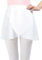 Monbessi Ballettrock Mädchen Damen - (Höhe: 120-175 cm) aus Chiffon Ballett Wickelrock Tanzrock - ReinschlüPfen (S, Weiß)