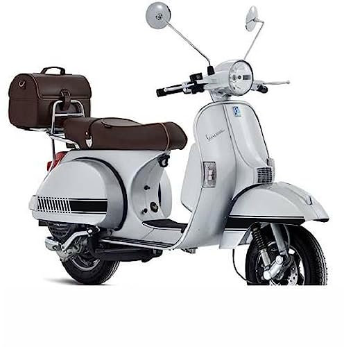Kit 4 adesivi fasce fascia bande coda parafango decal compatibili con PIAGGIO VESPA P150X P 150 XE LX 150 scegli colore Cod.2007 (070 Nero)