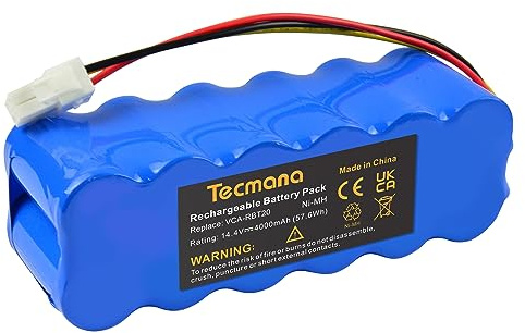 Tecmana 14,4V 4,0Ah Batteria per Samsung Navibot VCA-RBT20 SR8824 SR8830 SR8840 SR8850 DJ63-01050A DJ96-00116B DJ96-00113C
