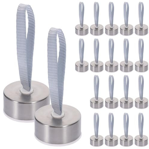 Amosfun 20 StüCk Ersatzkappen FüR Wasserflaschen, Edelstahl Flaschendeckel Mit Trageschlaufe, Schraubverschluss FüR 4cm FlaschenöFfnung, Ideal FüR Sport Und KüChe