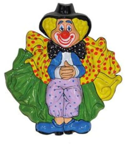 PARTY DISCOUNT NEU Wand-Deko Karnevals-Clown, ca. 60cm