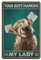 Yunking Highland Cow Your Butt Napkin Poster Funny Vintage Metal Tin Sign Kitchen Bathroom Office Garage Bar Cafe Farm Cave Home Wall Decor Art Ideas Gift Tin Sign 6 X 8 Inch