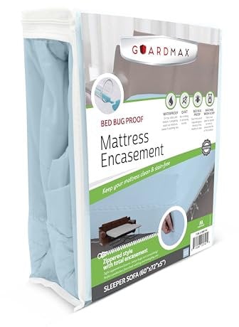 Guardmax Matratzenschoner für Schlafsofas, mit Reißverschluss