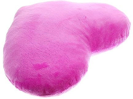MAGICLULU Herz-plüsch-Kissen Herzförmiges Kissen Kaufmanns Creme Herz Kissen Kissen Liebeskissenkissen Kinderwurfkissen Couchkissen Ti Amo Kleinkind Sofakissen Behaart Pp Baumwolle Violett
