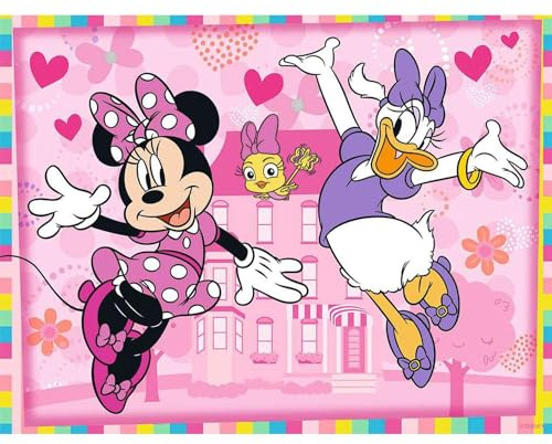 Nathan - Kinderpuzzle - 30 Teile - Minnie und Daisy - Minnie Mouse - Mädchen oder Junge ab 4 Jahren - Hochwertiges Puzzle - Dicker und haltbarer Karton - Disney - 86219