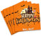 Halloween servietten, 40pcs halloween tischdeko servietten orange, kürbis servietten Geeignet für Halloween Party, Karneval Happy Halloween deko（33×33cm）